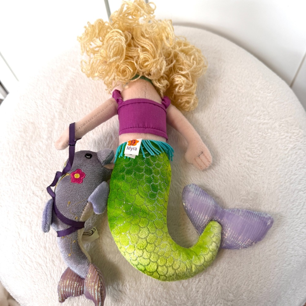 Manhattan Toy Groovy Girls Myra Mermaid Doll w/ Dolphin Complete Set - Picture 7 of 9
